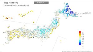 長野県などで、6月の最低気温を更新