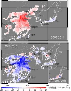 東アジアのNO2汚染レベルが回復傾向　中国は5年前のレベルに