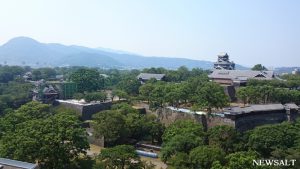 復興中の熊本城公開