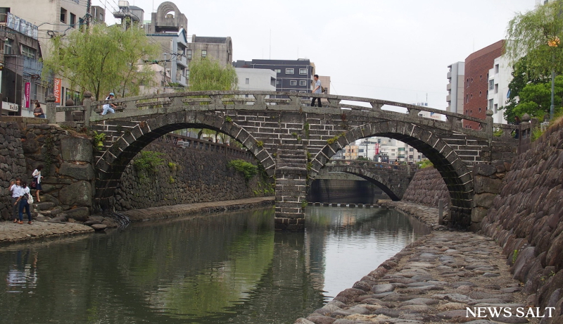 長崎のランドマーク的存在「眼鏡橋」　