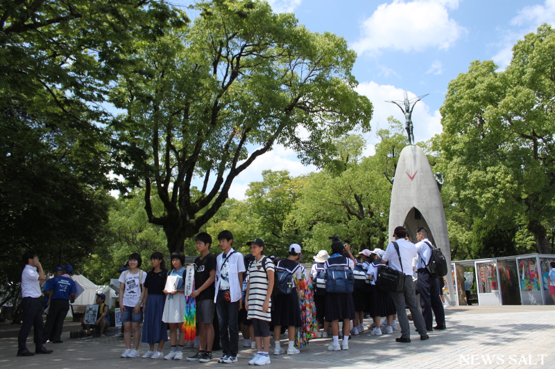 平和を願い多くの人が広島訪問　72年目の原爆記念日