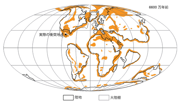 恐竜時代を終わらせたのは、小惑星の衝突位置のわずかな違いだった