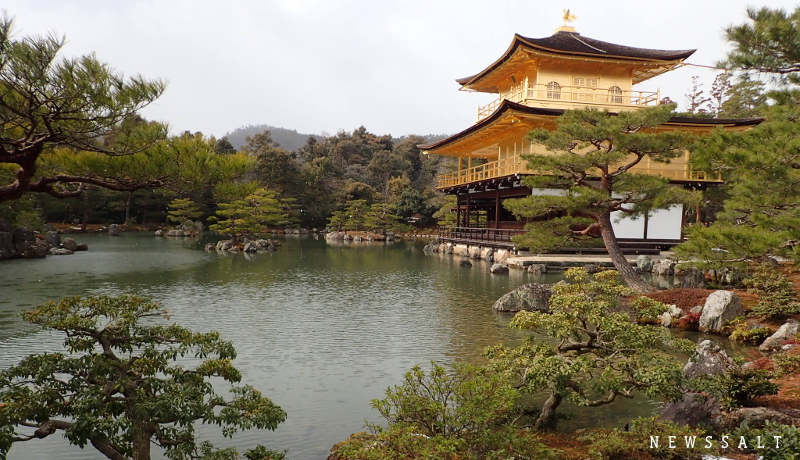 冬の金閣寺