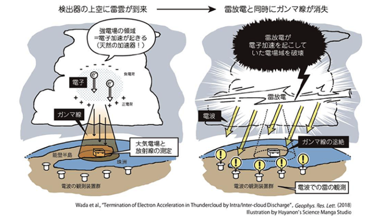 雷雲中の「天然の加速器」が雷で壊れる　東大など国際グループが観測