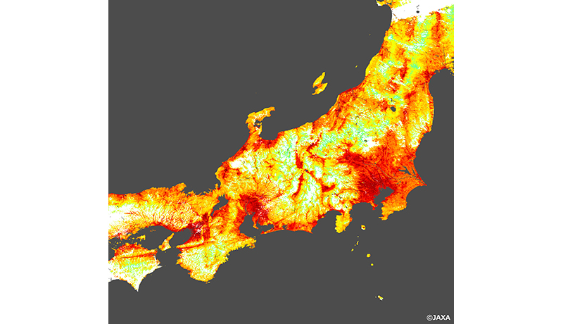 日本の酷暑を宇宙から観測　衛星「しきさい」の画像公開