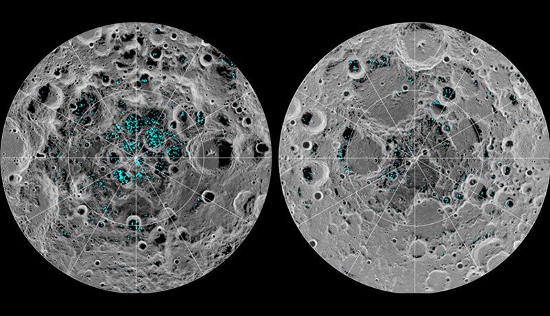 月面に凍った水の存在を確認、重要な資源として期待