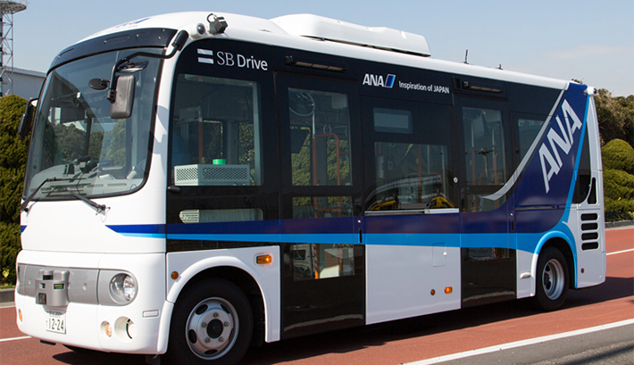羽田空港内で自動運転バスの実証実験開始
