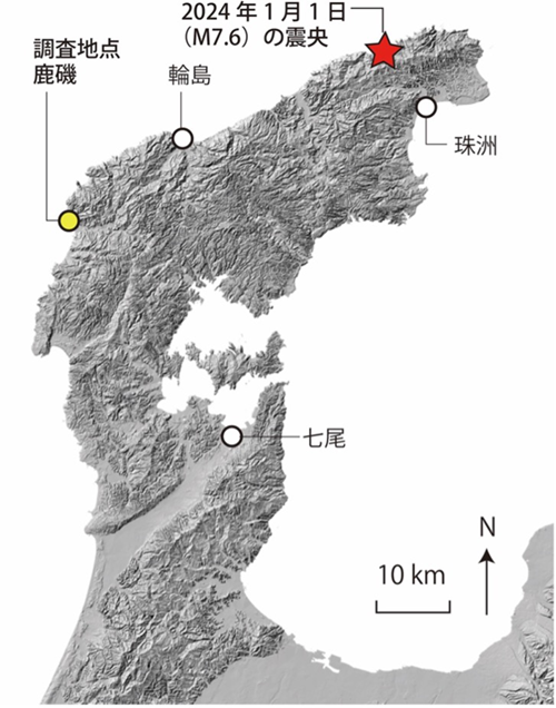 地震により能登半島の海岸が約4m隆起　産総研が現地調査